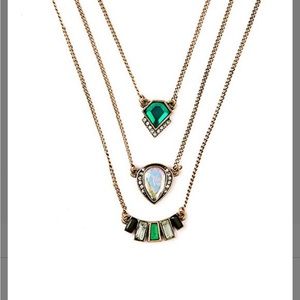 Three piece tiered necklaces